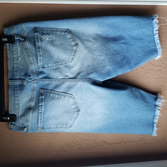 NOBO High Rise Distressed Denim Shorts Size 13 - Picture 2 of 6